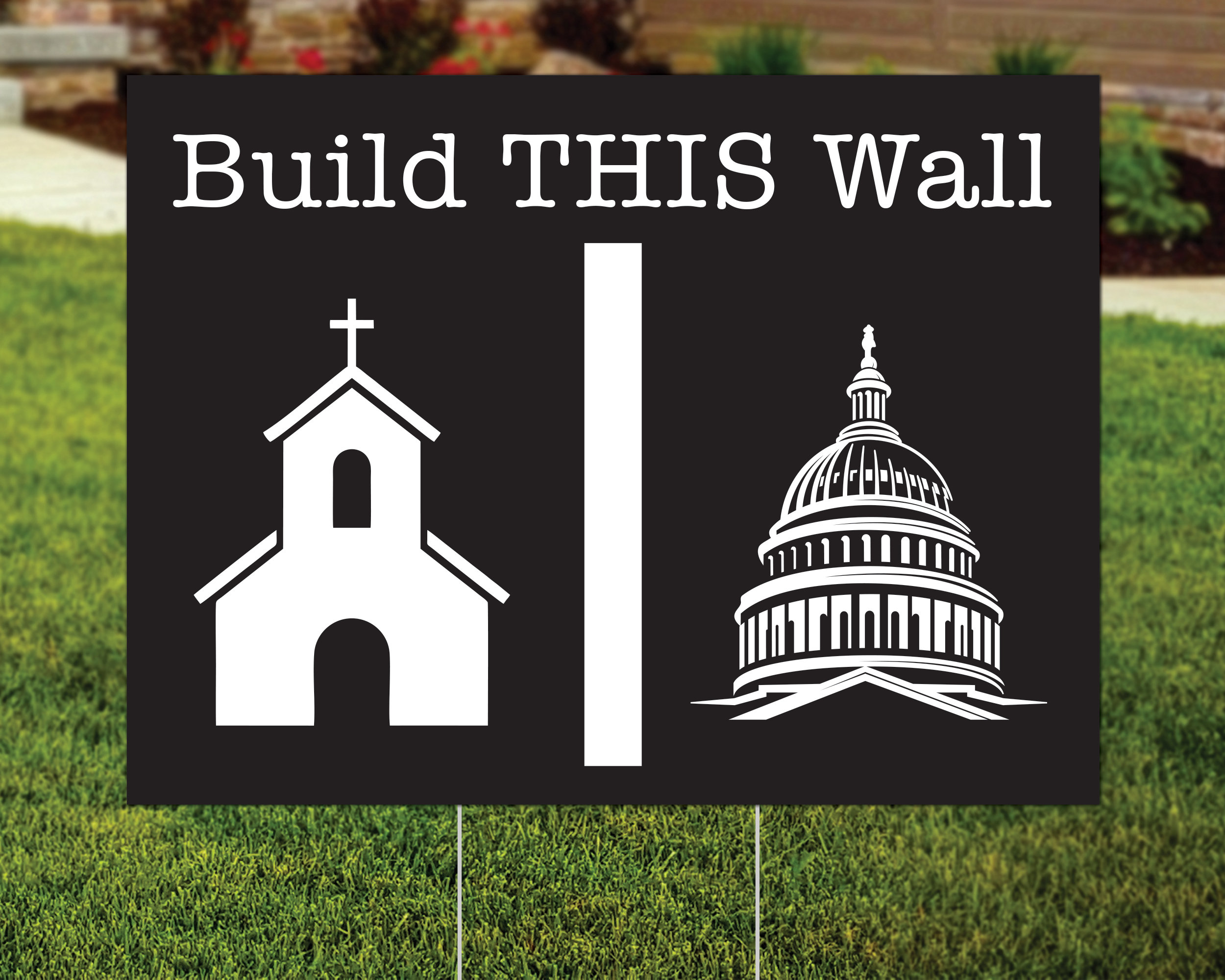 Yard Sign Wall Church And State Etsy yard-sign-wall-church-and-state-etsy