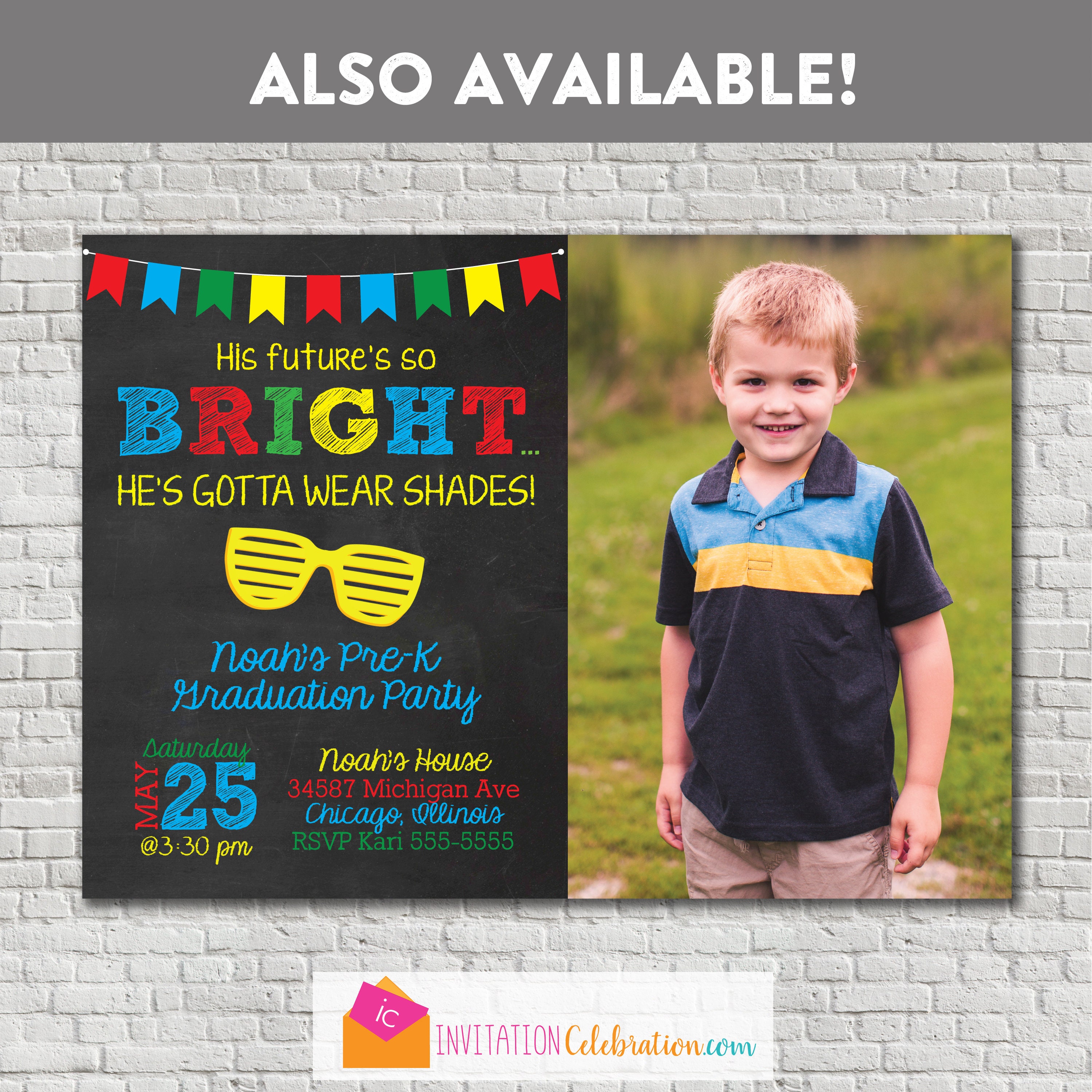 Elementary School Graduation Invitation Middle School Etsy