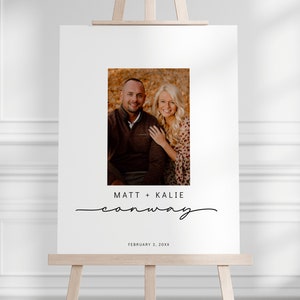 Minimalist Wedding Signature Mat - Poster - Guest Book Sign - Photo - Printable - EDITABLE Template