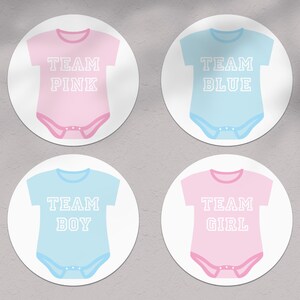 Ice Hockey Gender Reveal Party Invitation - Team Blue Team Pink - Baby Gender Reveal - Digital or Printable - Edit Yourself - DIY image 8