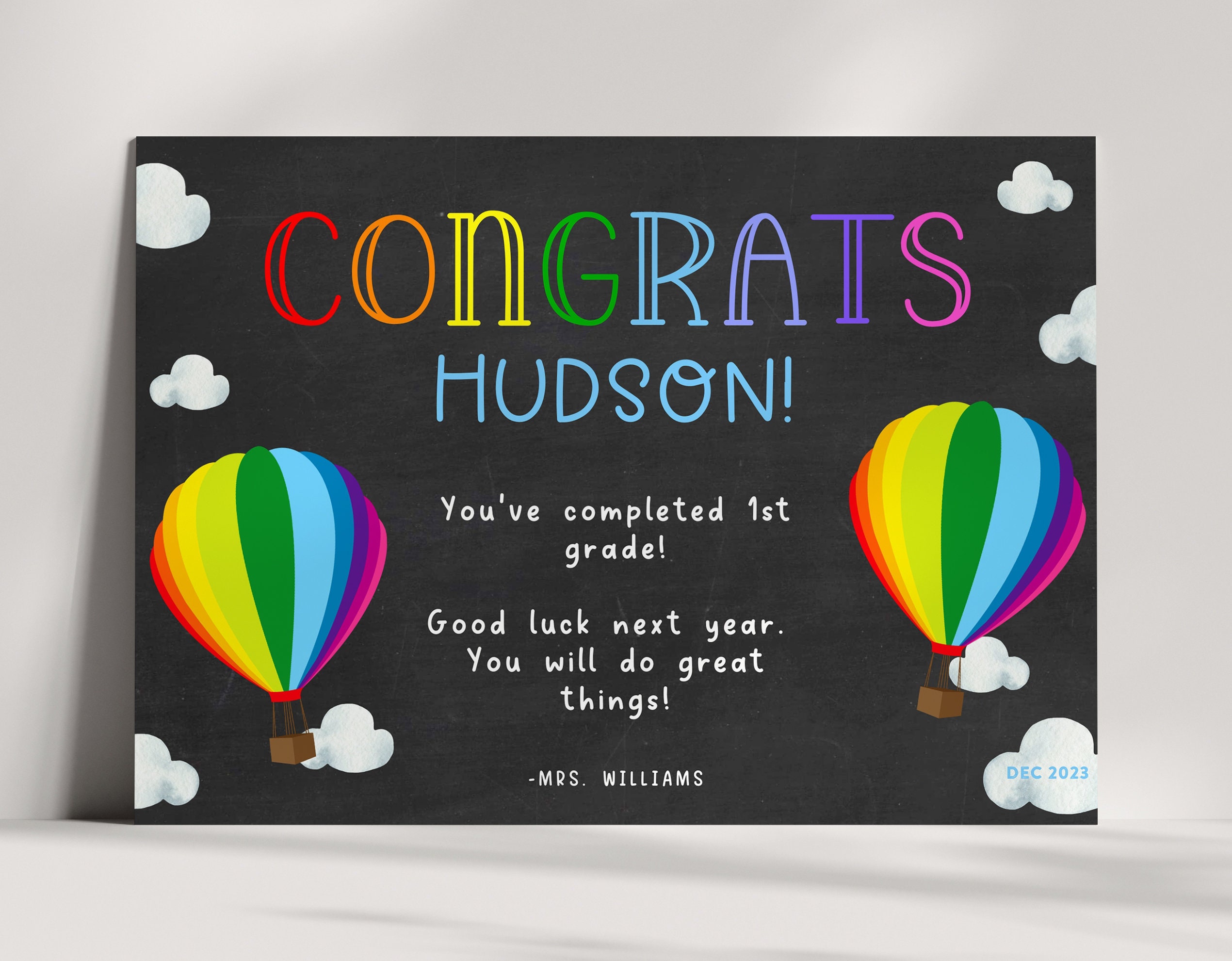 Preschool Graduation Gift from Teacher, Kindergarten Graduation Gift