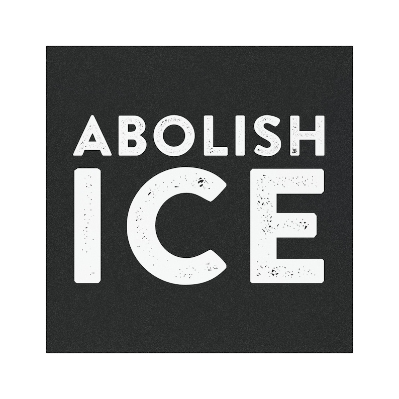 Abolish ICE Car Magnet, Anti-ICE Bumper Sticker Magnet, Anti-Trump Bumper Magnet, Pro-Immigration, Human Rights, Social Justice Magnet image 4