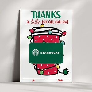 Titular de la tarjeta de regalo divertido - Café - Felices fiestas - Imprimible - Regalo de Navidad - Regalo del maestro - Minimalista - DESCARGA INSTANTE