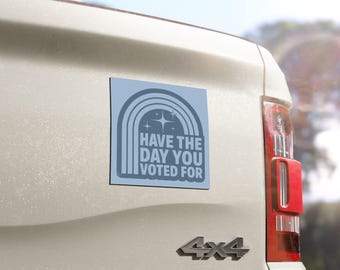 Imán para coche "Llévate el día que votaste", imán político divertido, regalo de humor electoral, imán para parachoques progresista