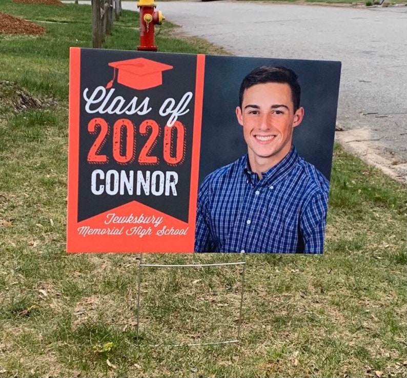 Football Yard Sign 2022 Graduation Outdoor Sign Senior Etsy