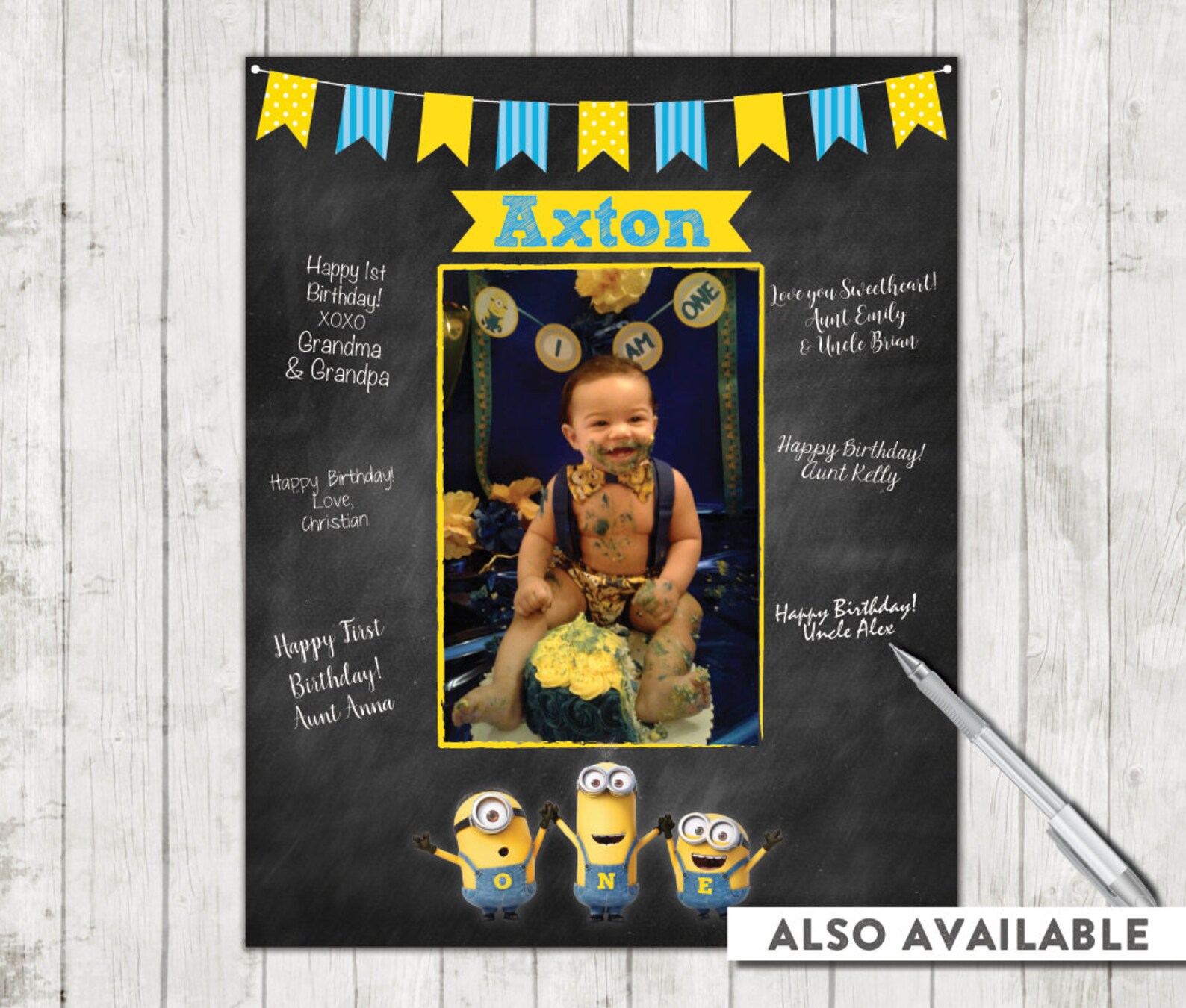 Minions Thank You Card Printable Fillable Fill in Blanks | Etsy
