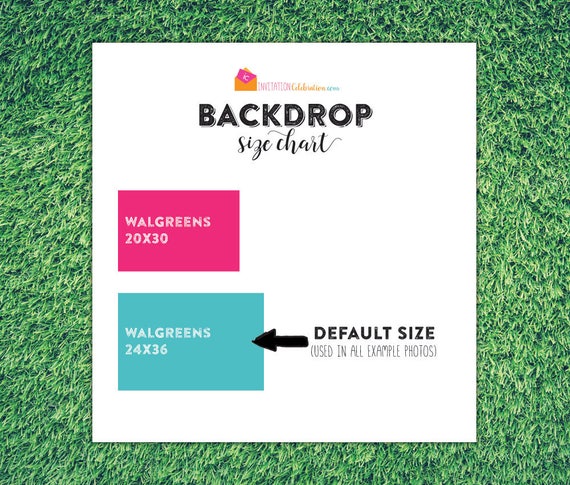 Backdrop Size Chart