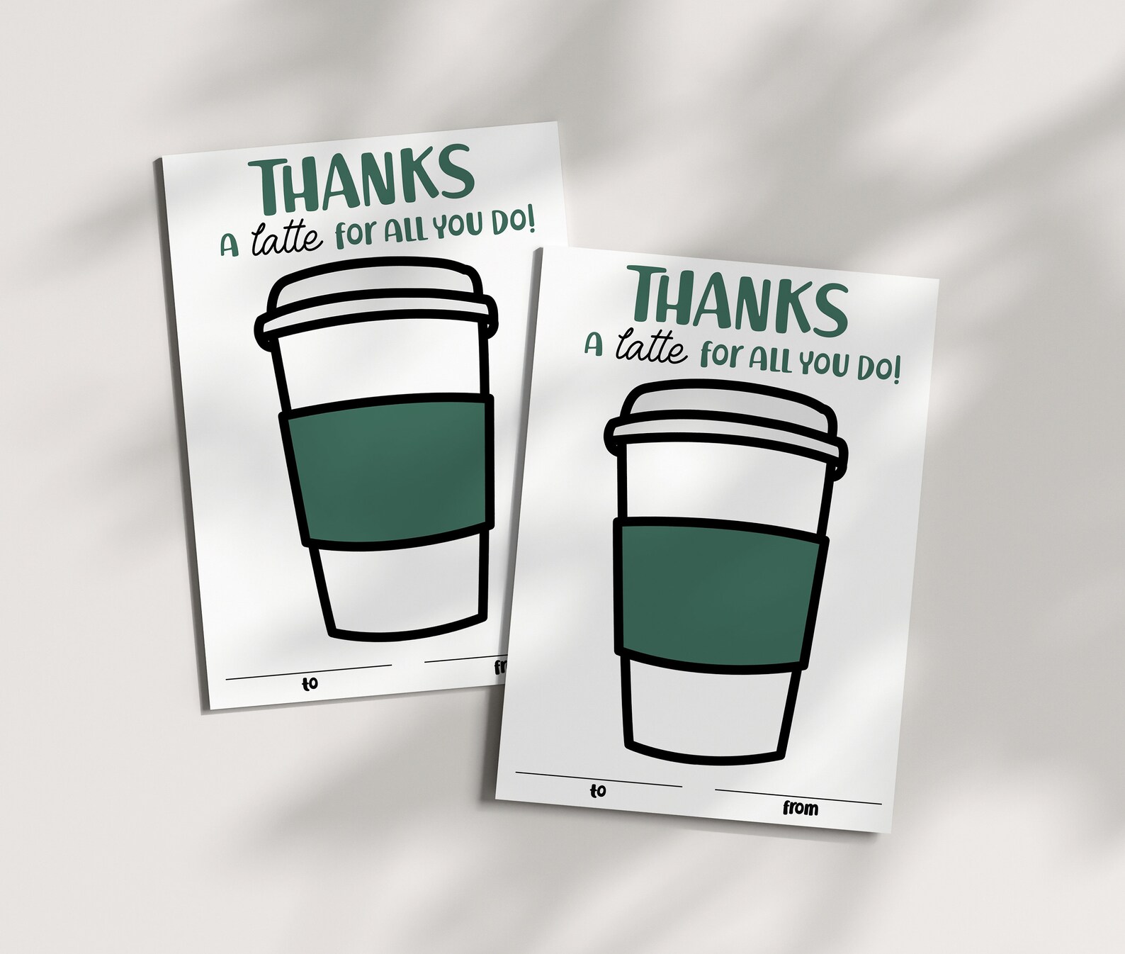 Coffee Gift Card Holder - Thanks a Latte - Teacher Appreciation ...