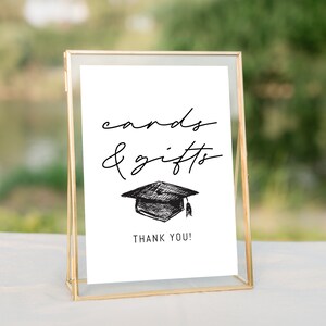Abschlussparty Schild 4er Set - Fotoautomat - Danke - Karten Geschenke - Das Beste kommt noch - Schwarz und Weiß druckbar - SOFORTIGER DOWNLOAD