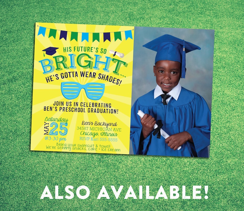 Elementary School Graduation Invitation Middle School Etsy