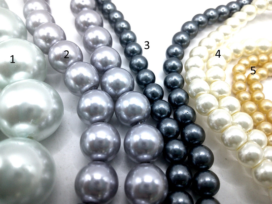 Your Choice! Assorted Glass Pearls 4-16mm (4D3) - Etsy