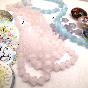 Your Choice!  Printed Paper Circles or  Glass Bicones, Stars or Discs 4.5mm - 1 inch  (6D2)