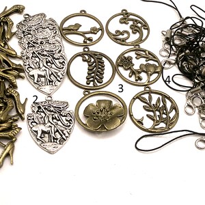 Choice! Bronze or Silver Charms or Pendants Etc... 13-67.5mm  (6D2)