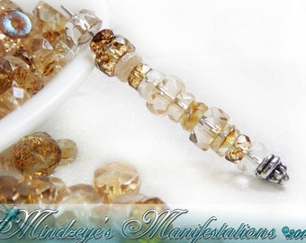 Czech Faceted Champagne Mix(9017) 5-7x3mm