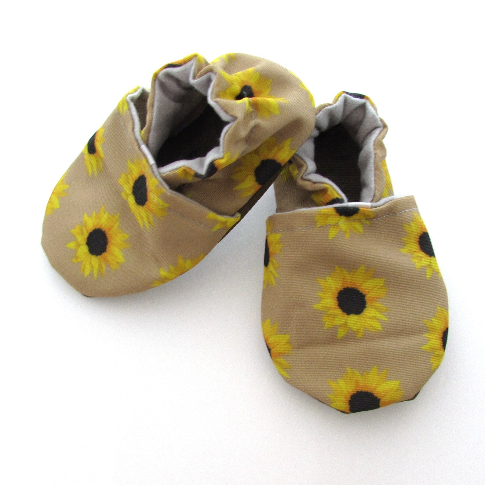 sunflower baby shoes