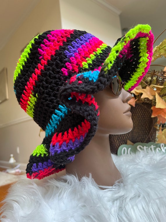 Handmade Crochet Ruffle Bucket Hat: Boho Chic Accessory - Etsy display picture 3