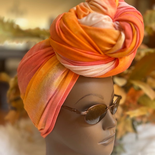 Ship Quickly Soft Stretchy Head-wrap, Chemo Headwrap, Jersey Knit Turban, Gift Ideas, Made in USA.