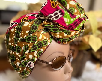 Ship Quickly Fashionable           Head-wrap, 100% Cotton, Head scarf, Turban, Chemo Headwear, Gift Ideas.