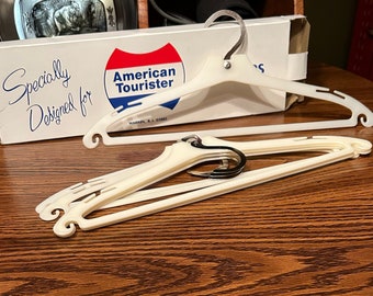 Vintage american tourister ladies foldable hangers set of 6