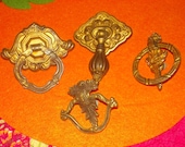 vintage ornate drawer pulls