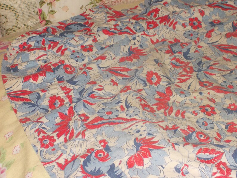 vintage flour feed sack floral pillow shams