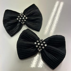Vintage Rhinestone Bow Shoe Clip - Etsy display picture 1