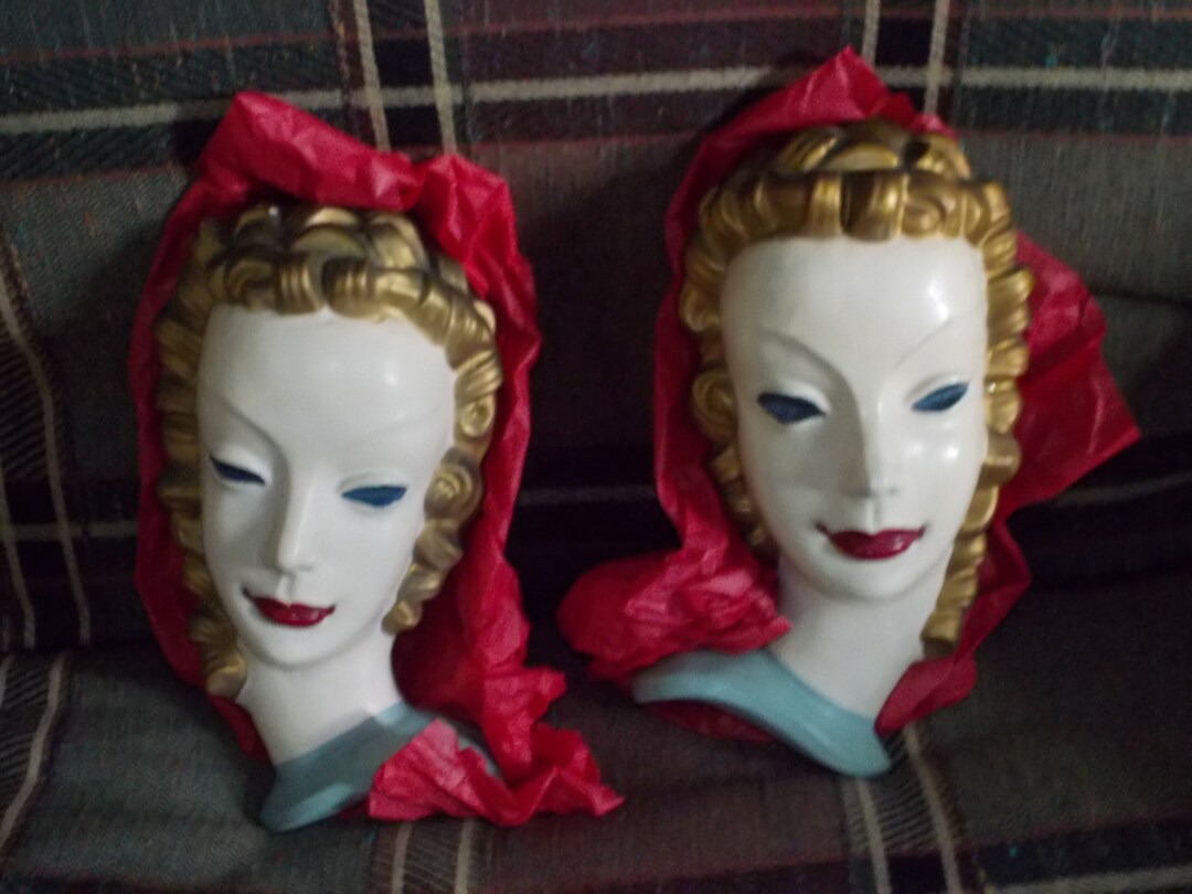 Vintage Plaster of Paris Wall Hangings Etsy