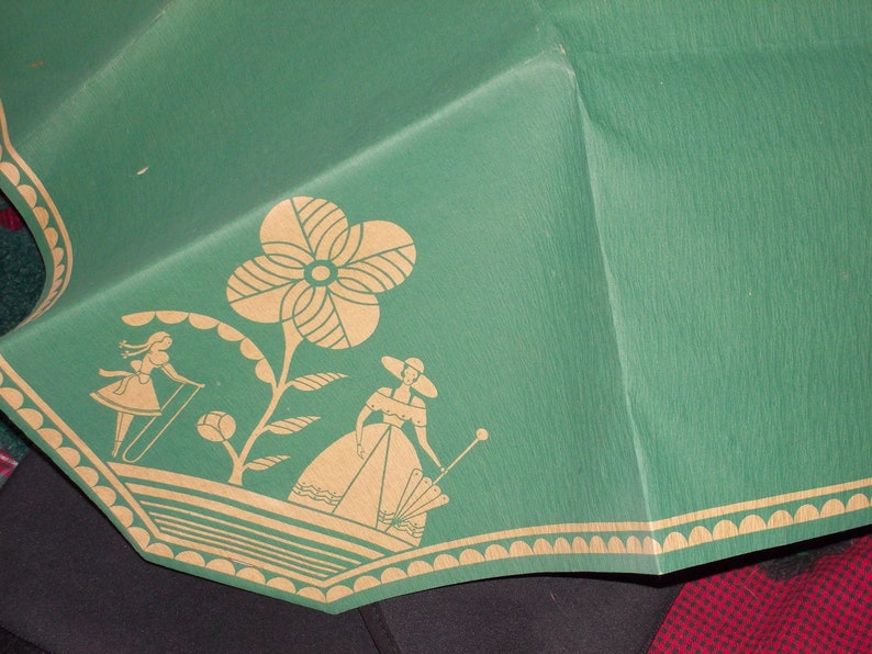 vintage RARE victorian tablecloth paper
