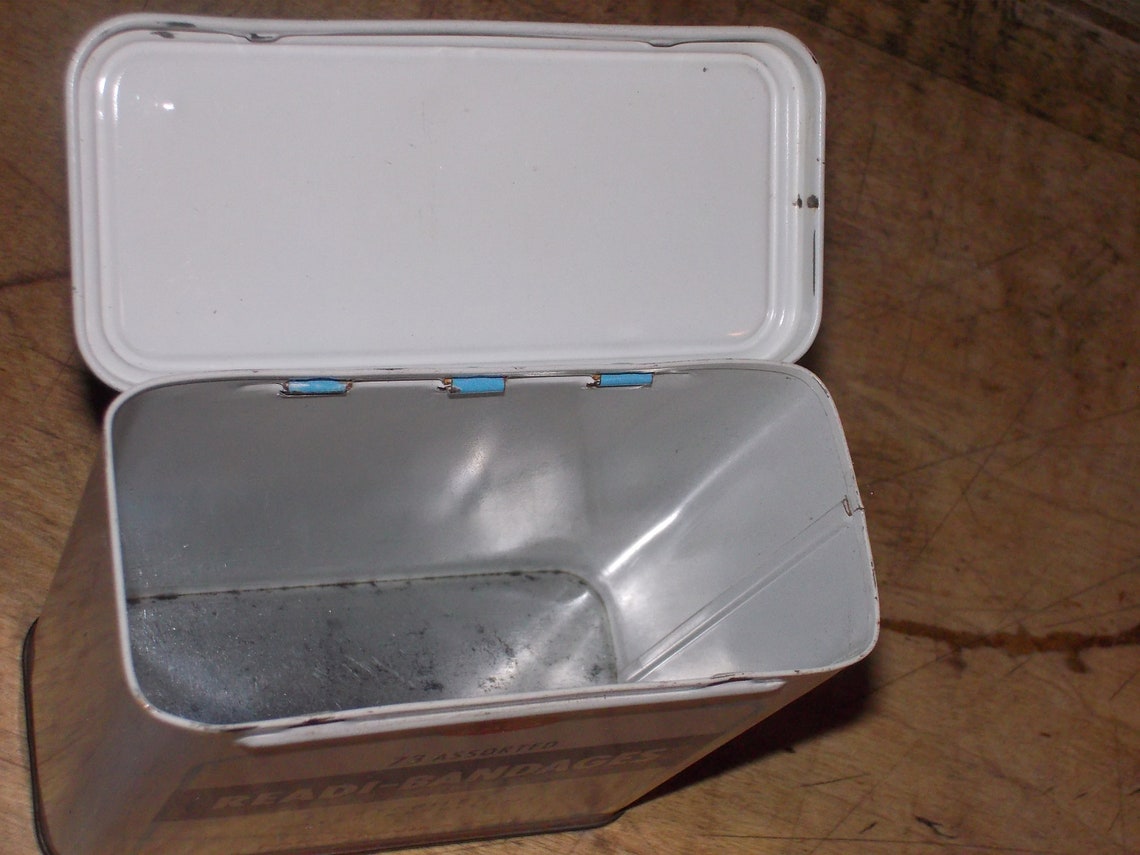 Vintage metal band aid box bay's parke davis Etsy