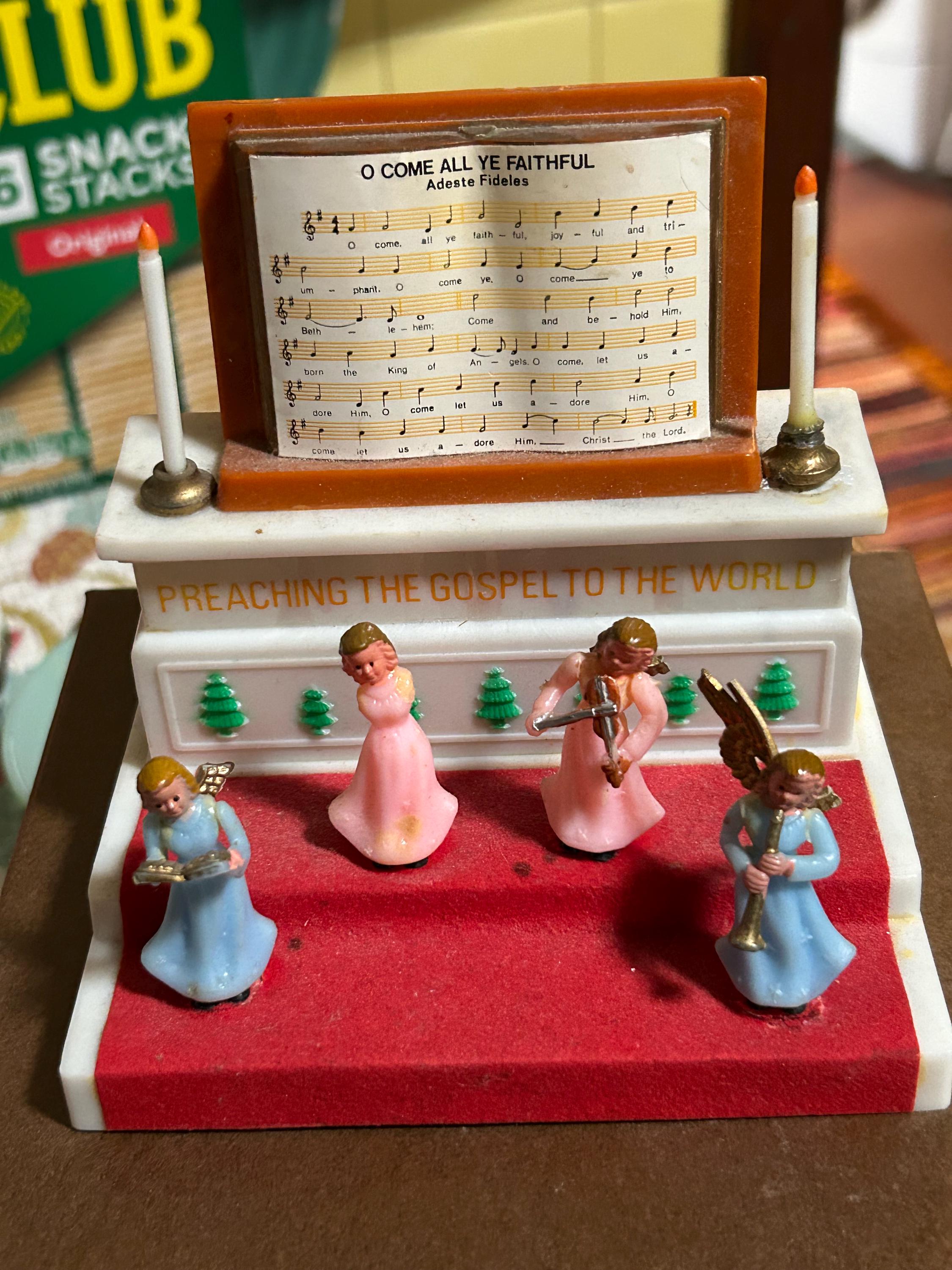 Vintage Angel Playing Organ - Etsy