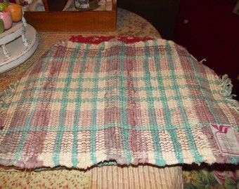 vintage rag rug placemats set of 4 farmhouse