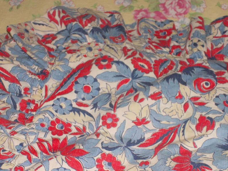 vintage flour feed sack floral pillow shams