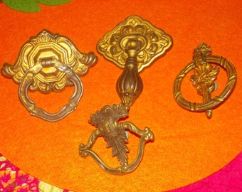 vintage ornate drawer pulls