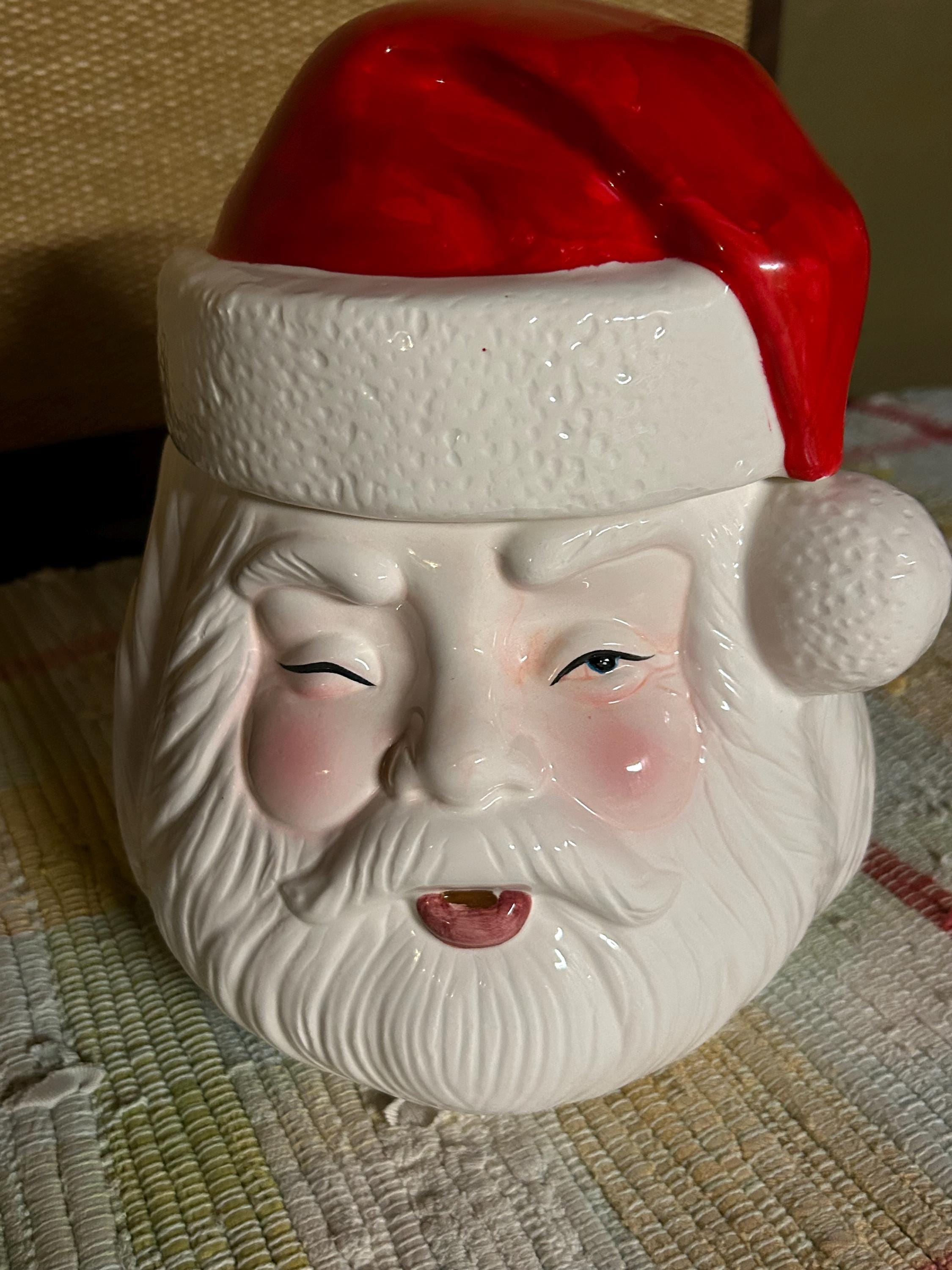 Vintage Jadeite Santa Cookie Jar - Etsy Vintage Jadeite Santa Cookie Jar - Etsy