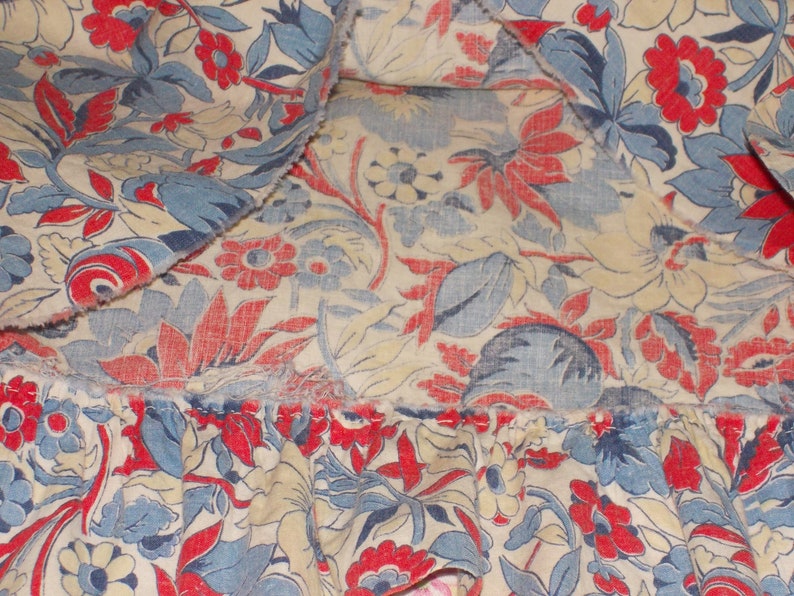 vintage flour feed sack floral pillow shams