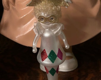 vintage de carlini glass jester ornament