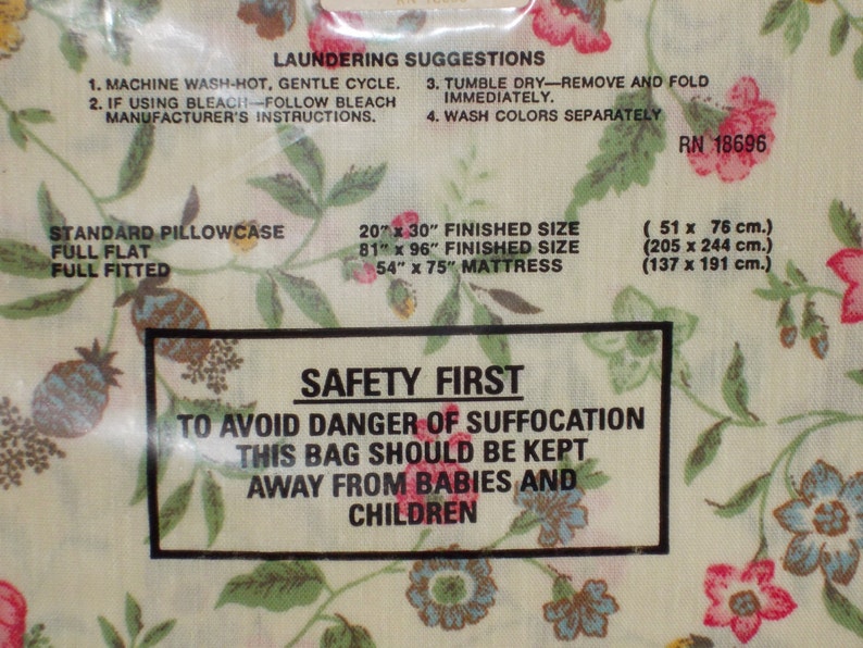 vintage green floral full sheet set