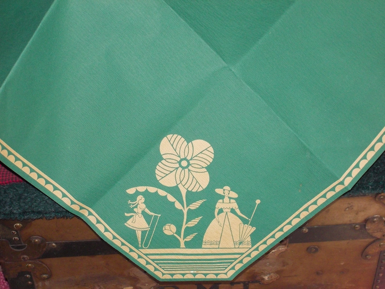 vintage RARE victorian tablecloth paper