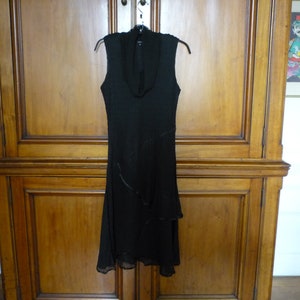 NEW Komarov Black Sleeveless Black Dress New Without Tags Size Small Made In USA