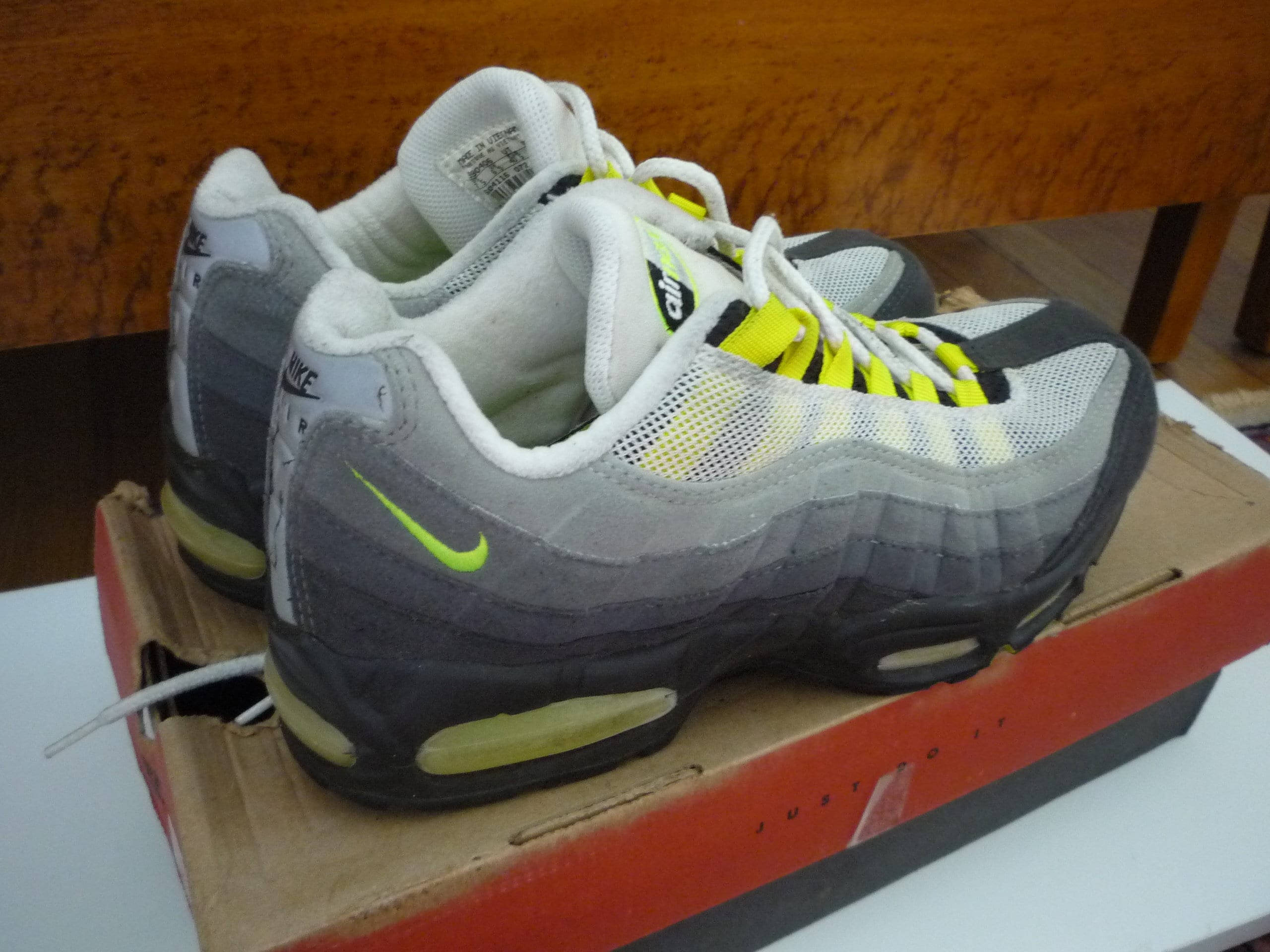 Horror capacidad Fabricación Rare Vintage Original Nike Air Max 95 Grey/Neon Yellow Women - Etsy España