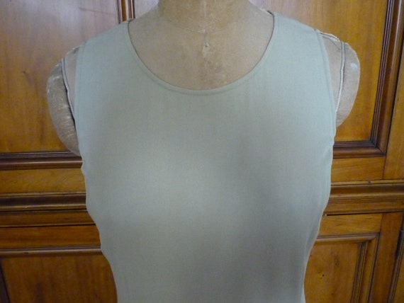 Vintage Calvin Klein Collection Beige/Cream Rayon… - image 2