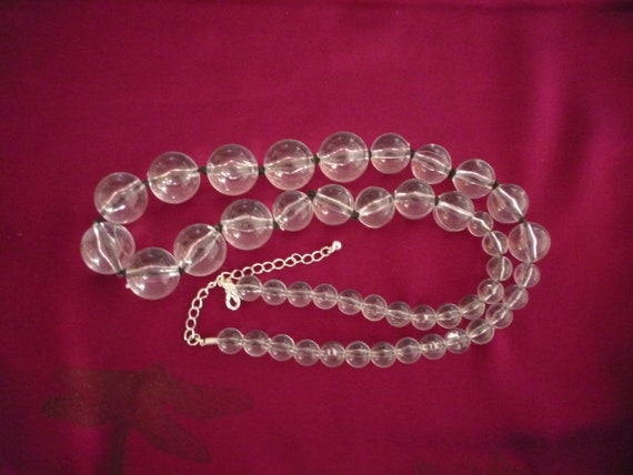 Vintage Clear Lucite Pools of Light Knotted Gradu… - image 6