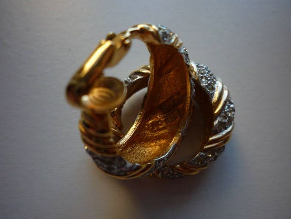 Vintage Marcel Boucher Pave Rhinestone Gold Plate… - image 7