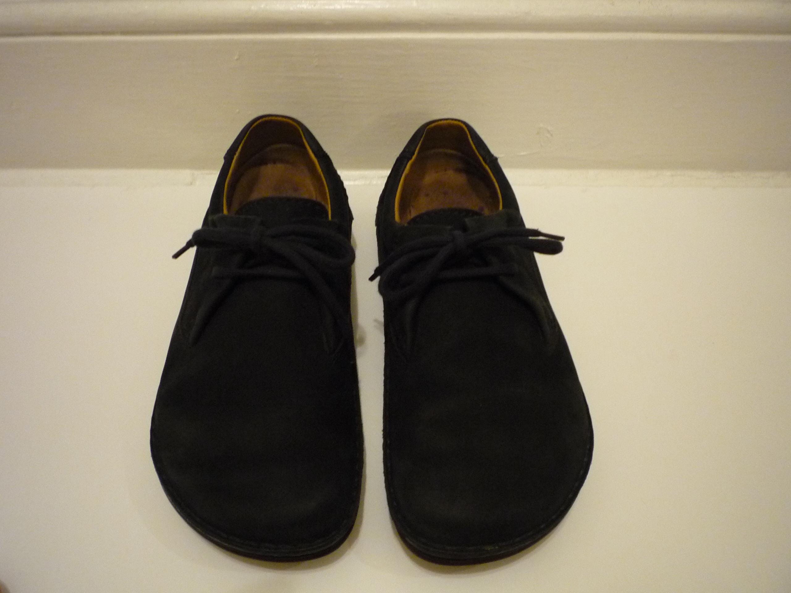 Great Birkenstock Memphis Lace up Black Suede Oxfords  display picture 1