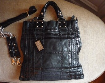 badgley mischka purse brown