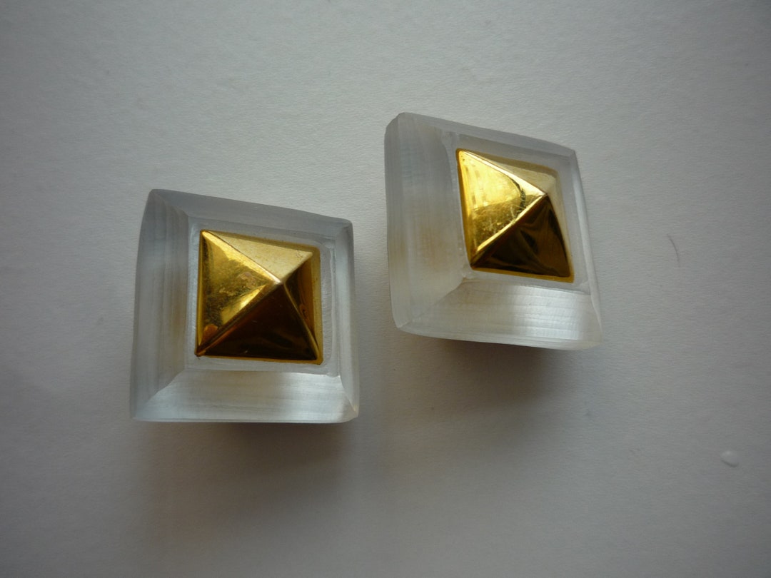Boucles D'Oreilles Clips Alexis Bittar Édition Limitée - Perles Et Lucite - Neuf Sans Emballage