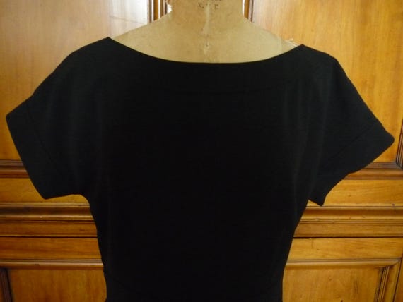 Giorgio Armani, Vintage Giorgio Armani Italy Black Silk Cocktail Dress Size 46