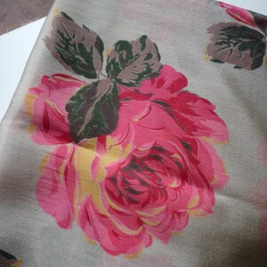 Vintage 1920 Silk Georgette Floral Fringed Driving Scarf