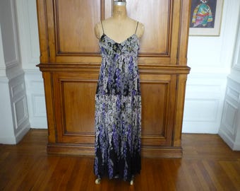 NEW Anthropologie Motif Strappy Floral Georgette Maxi Dress NWT Size 8