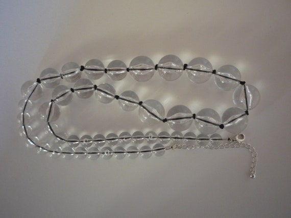 Vintage Clear Lucite Pools of Light Knotted Gradu… - image 3